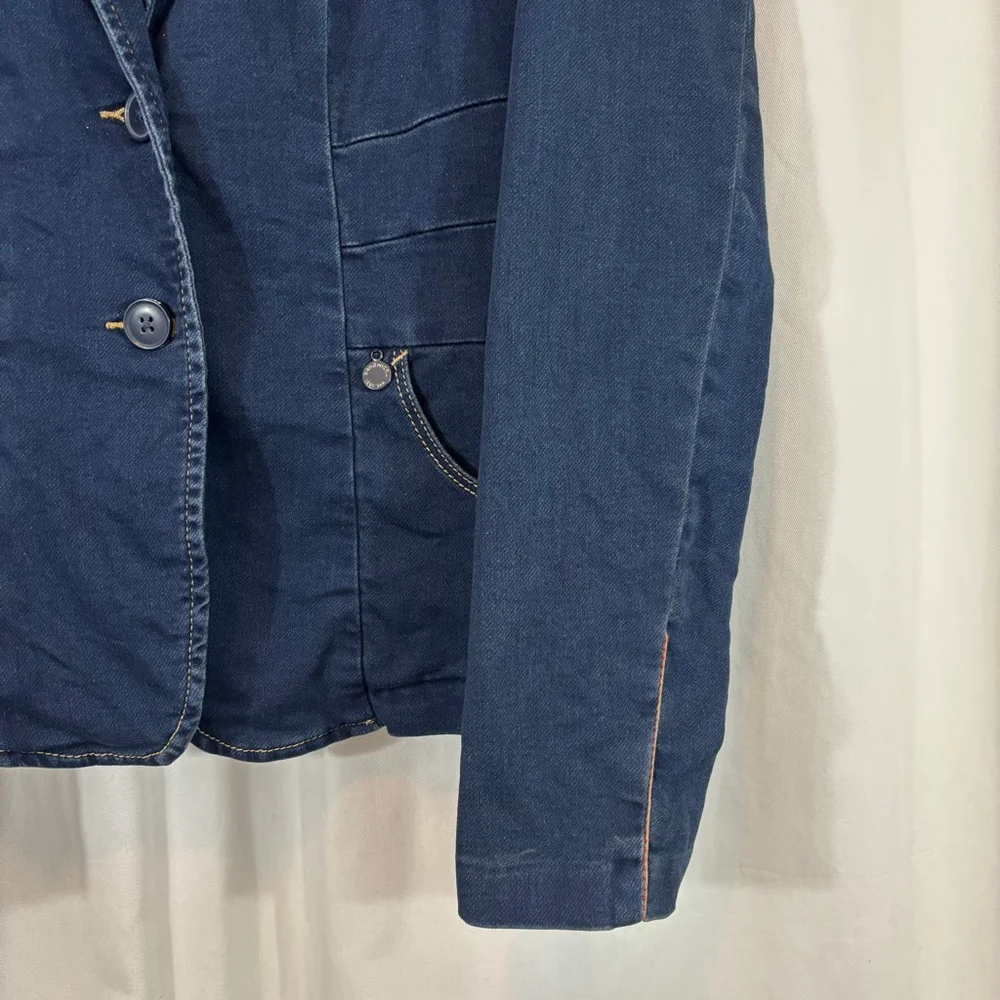 Sandwich Women’s Stretch Denim Blazer Jacket – Size 38 Early 2000s / Y2K Style - Picture 4 of 9
